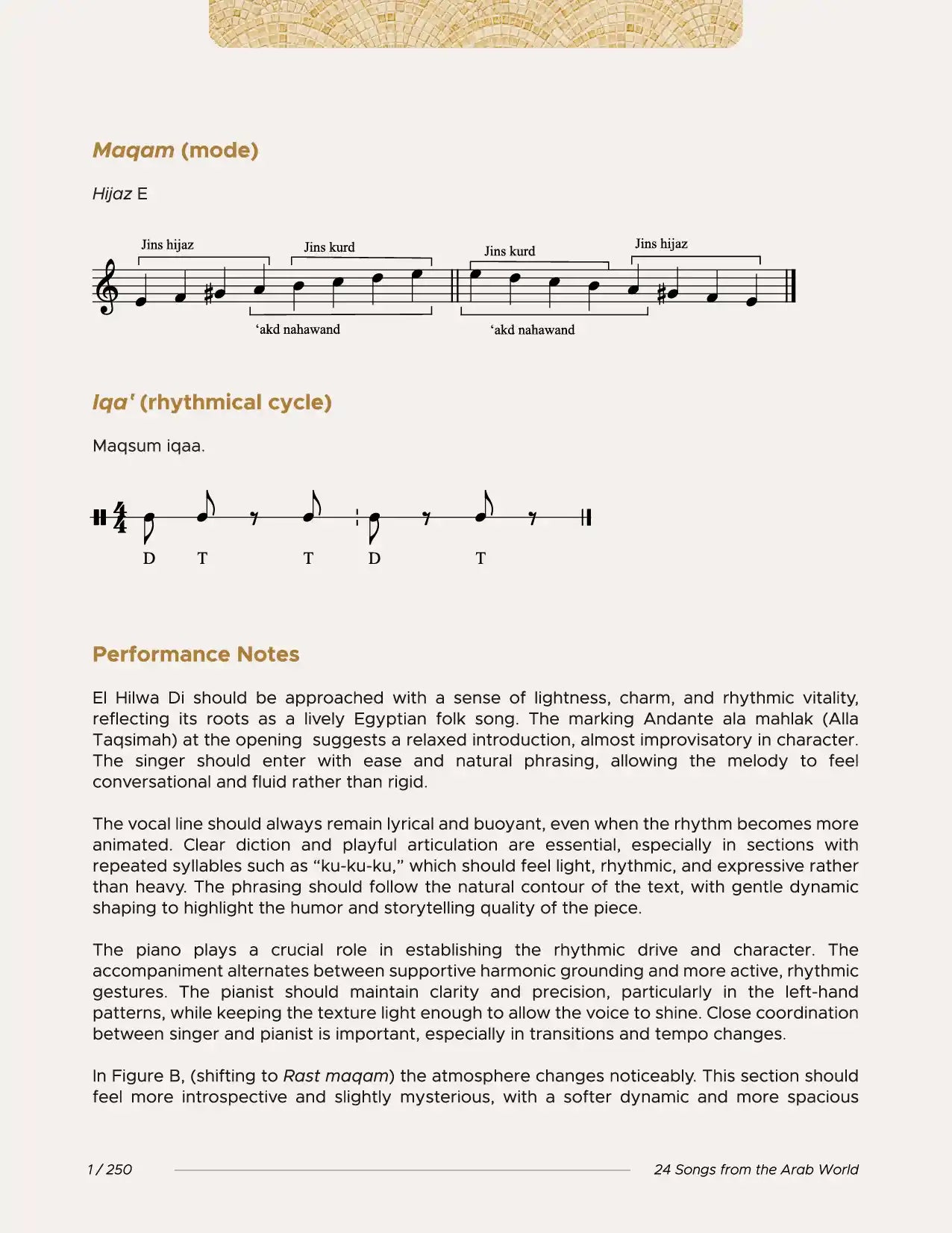 24 Songs from the Arab World_Medium Voice