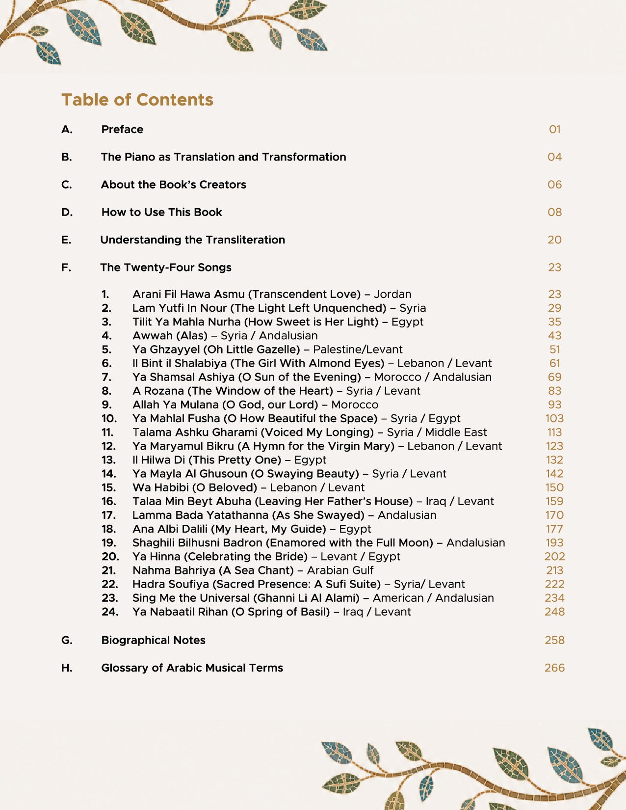 24 Songs from the Arab World_Medium Voice