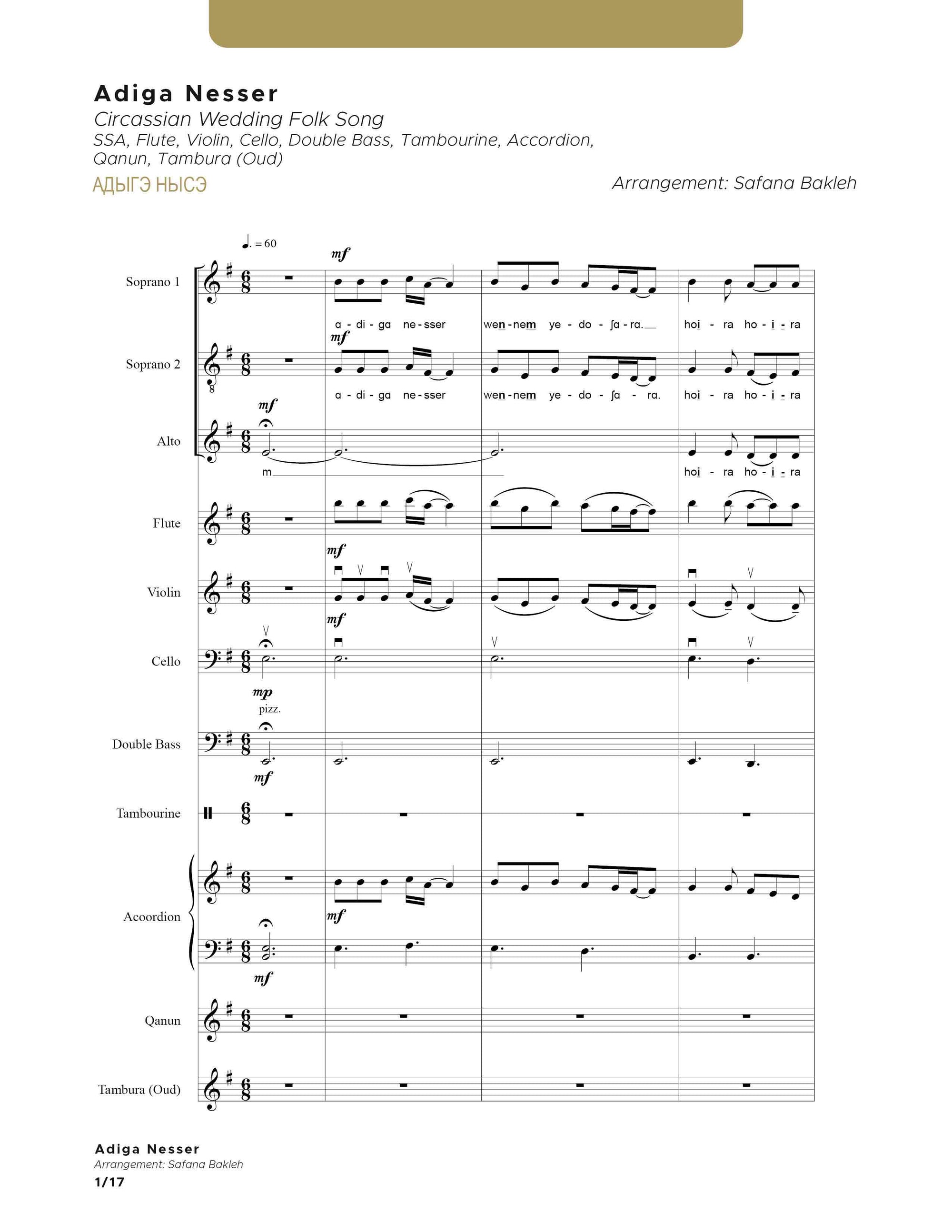 Adiga Nesser - SSA - with instruments