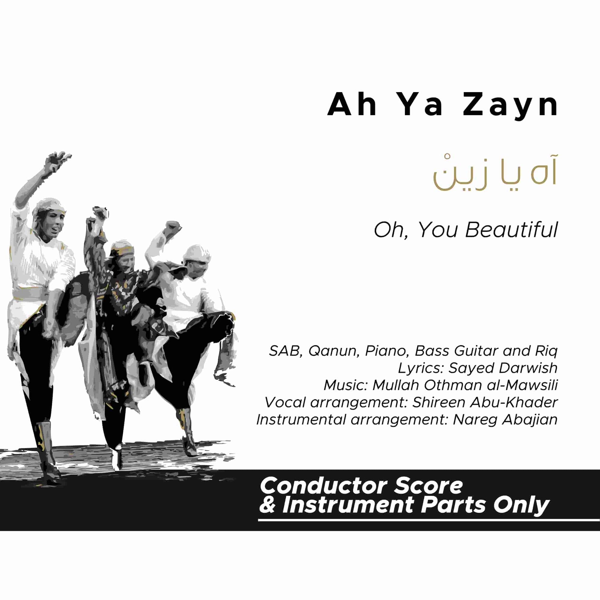 Ah Ya Zayn_SAB and Instruments (Conductor Score)
