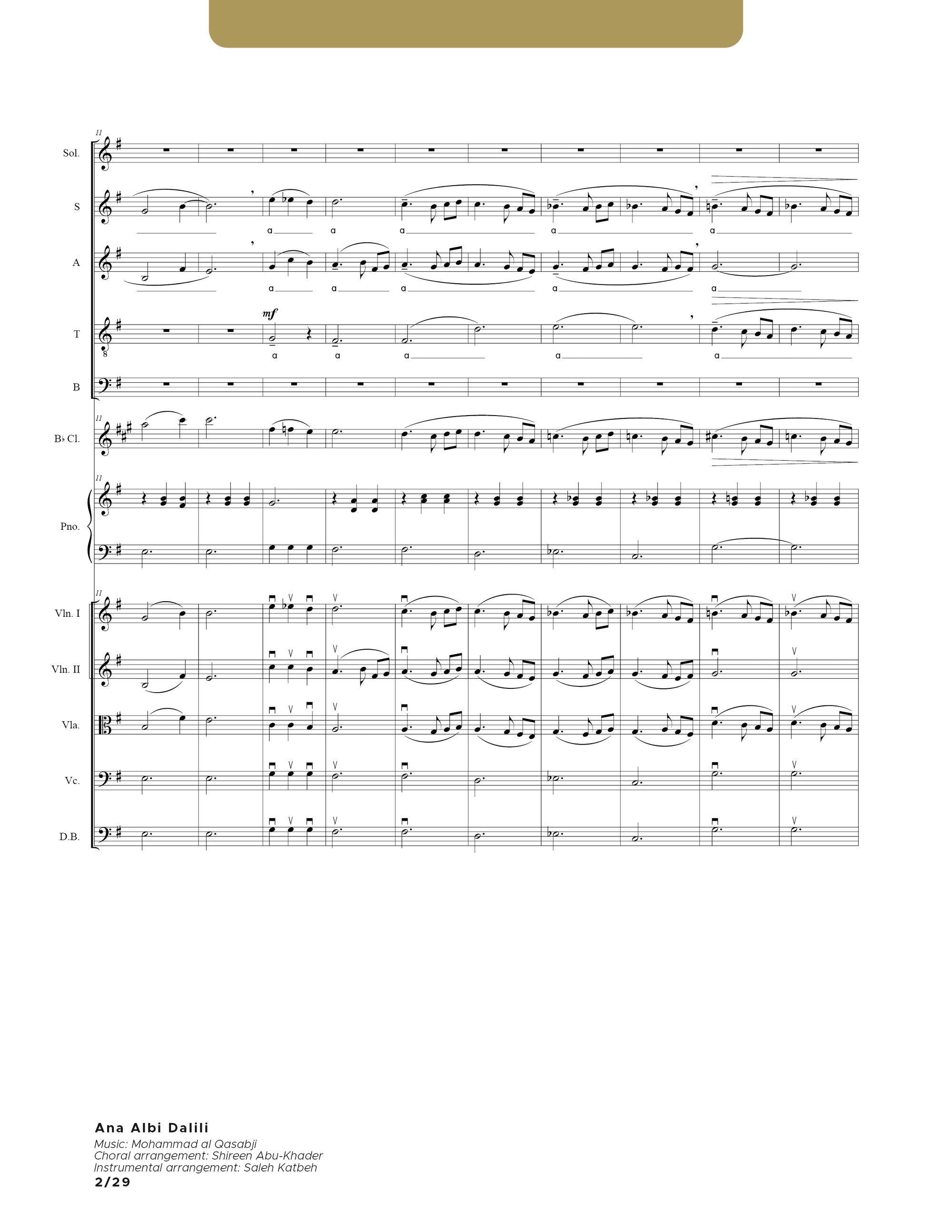 Ana Albi Dalili - conductor score