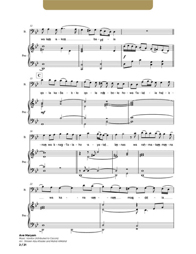 Ave Maryam_SATB and Piano