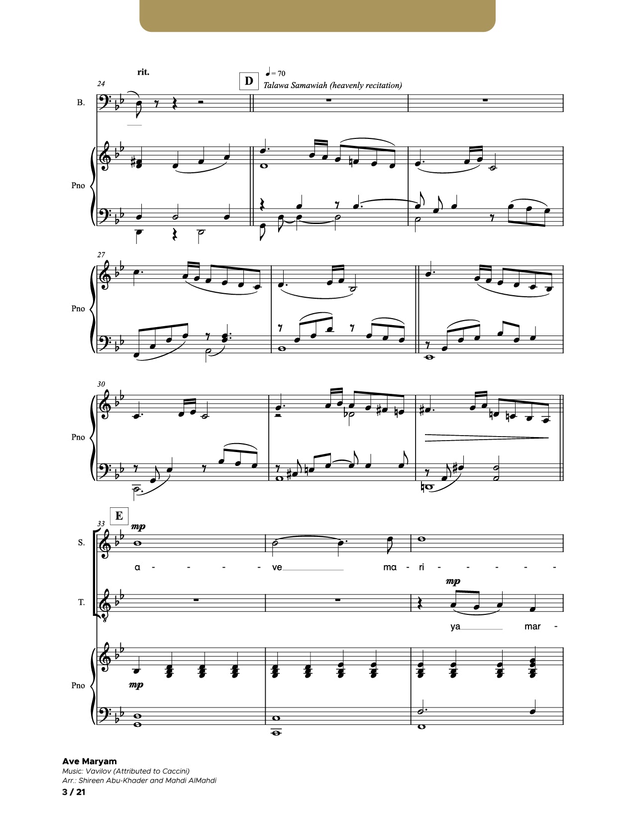 Ave Maryam_SATB and Piano