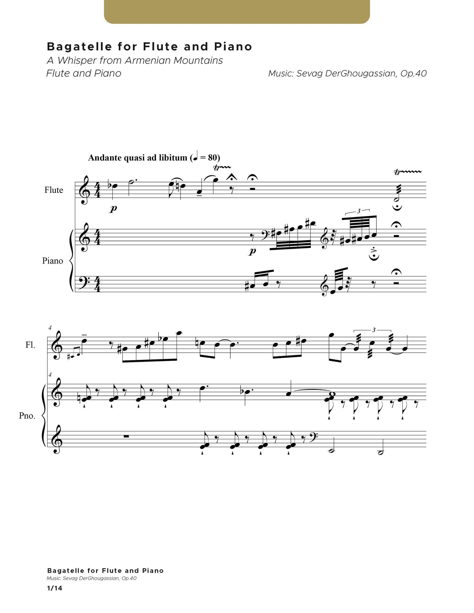Bagatelle No. 2 in F# Minor – Howard Ferguson Bagatelle No