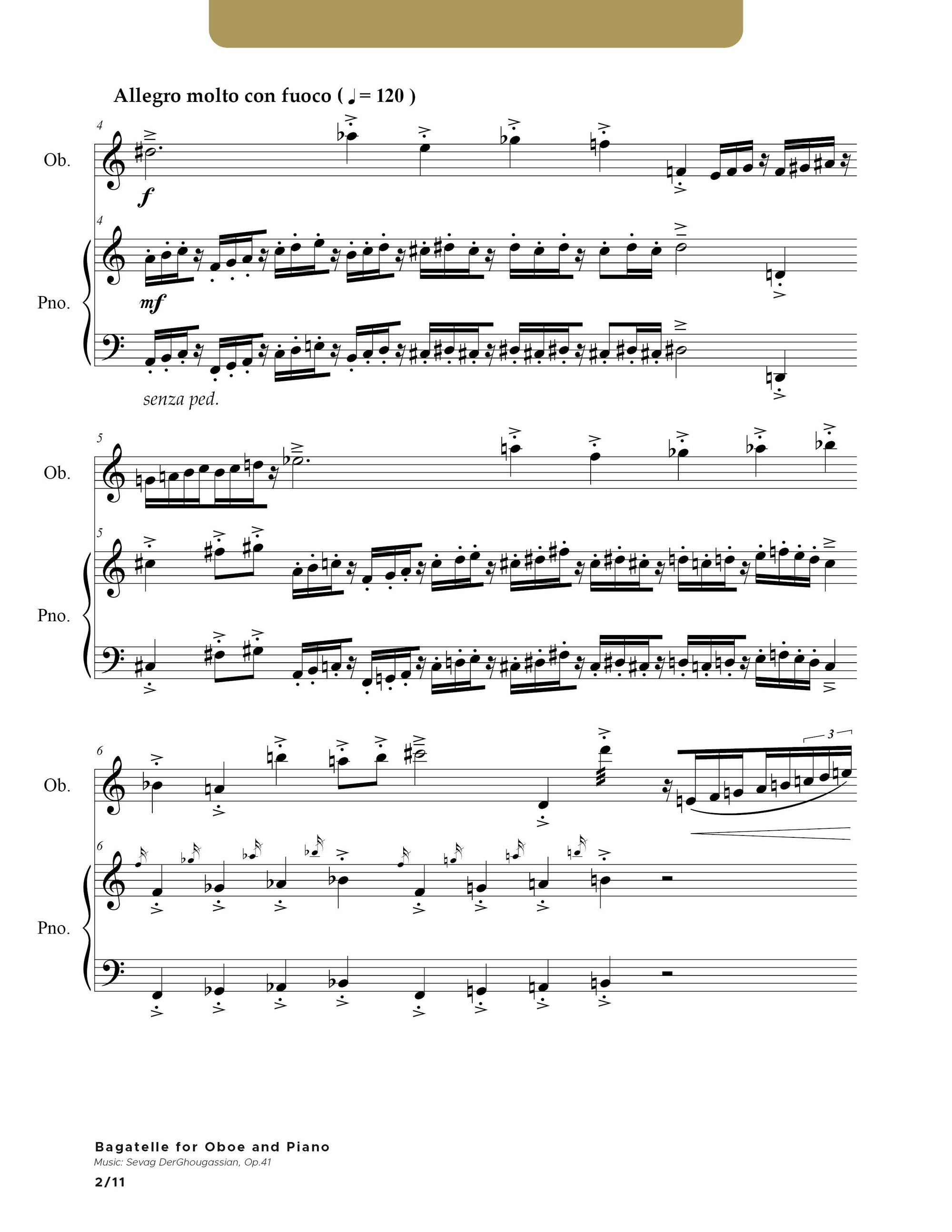 Bagatelle for Oboe & Piano