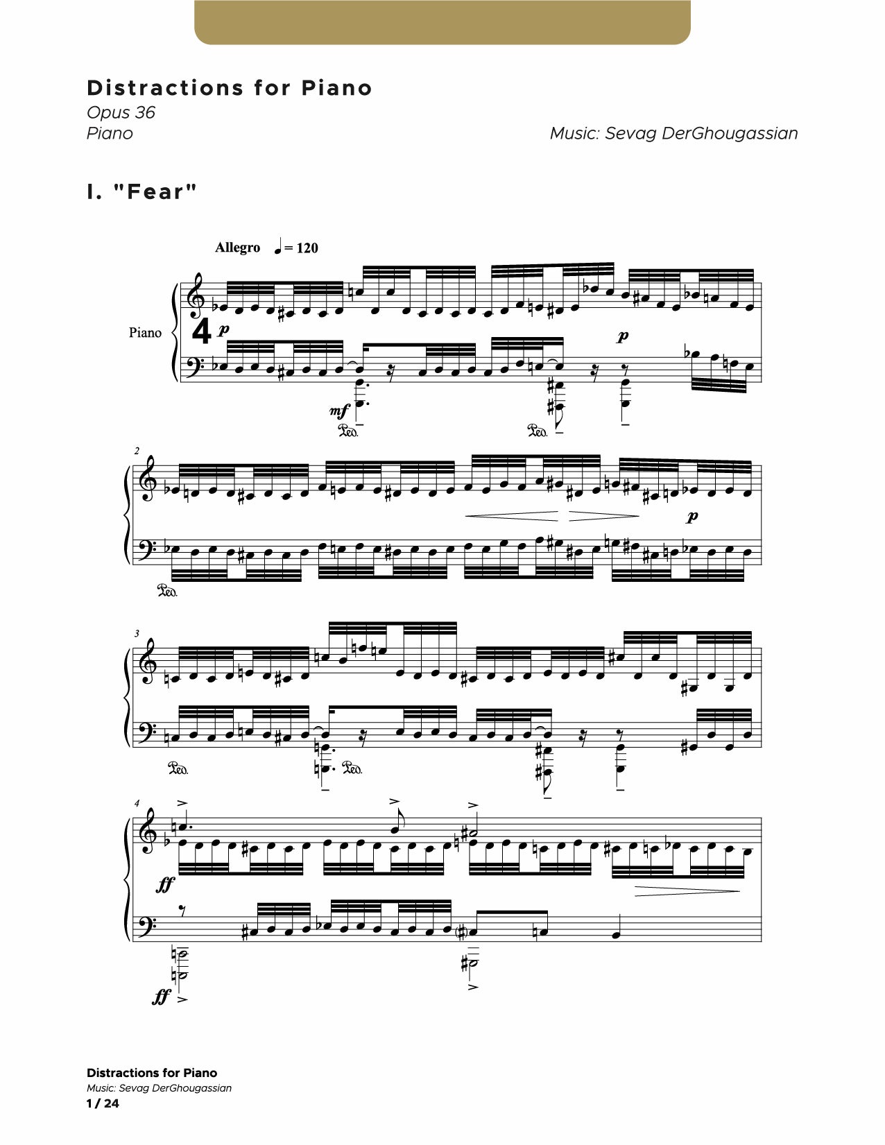Distractions For Piano