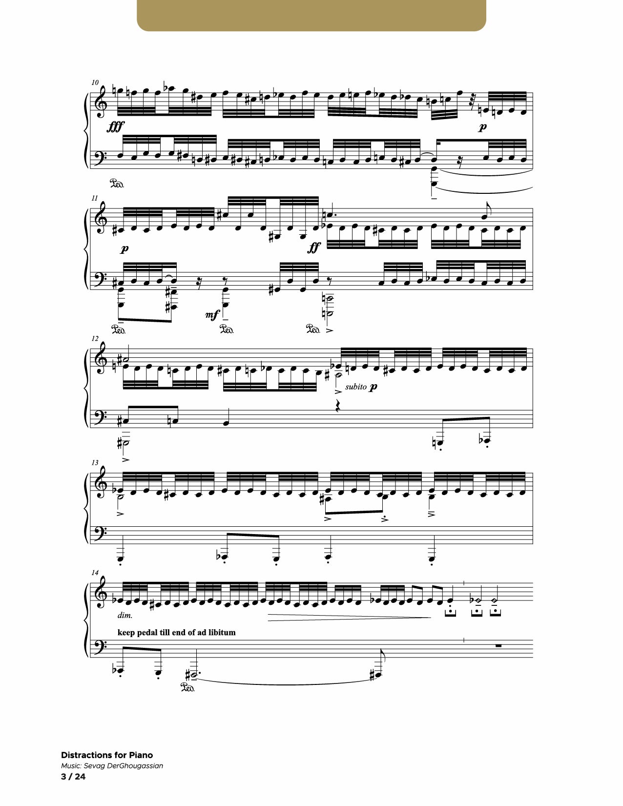 Distractions For Piano