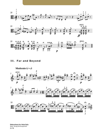 Distractions for Viola Solo