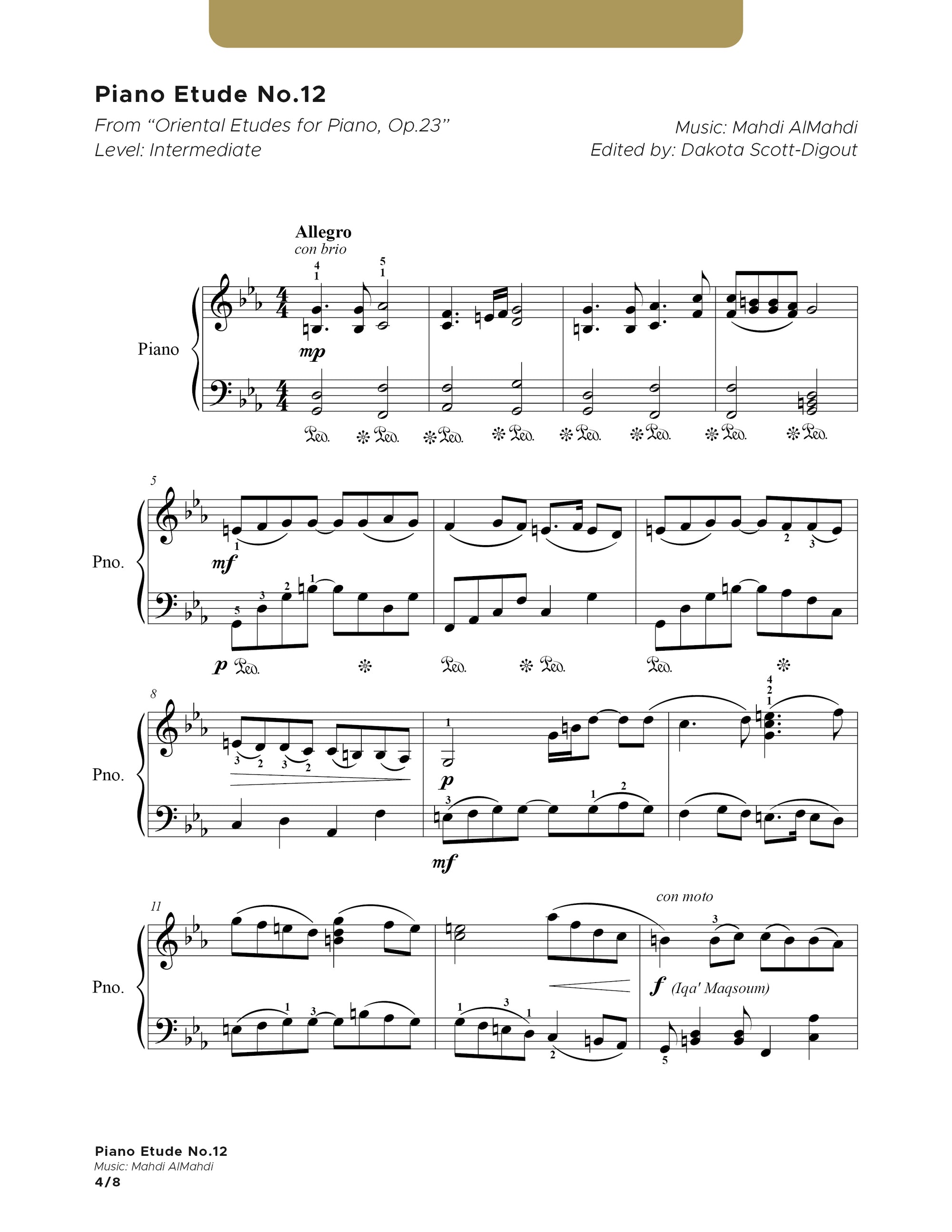 Piano Etude No.12