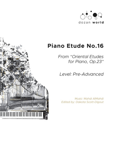 Etude pour piano n°16