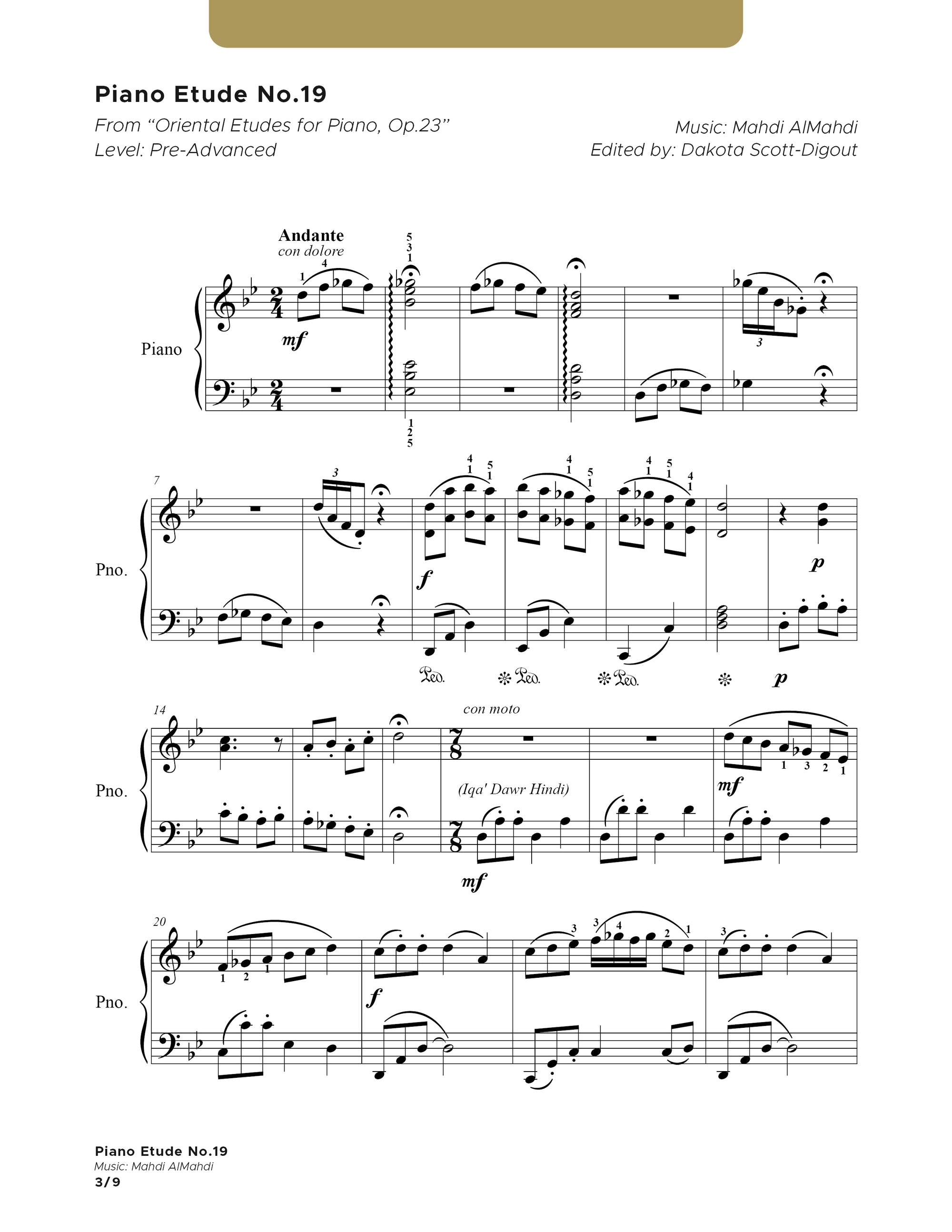 Piano Etude No.19