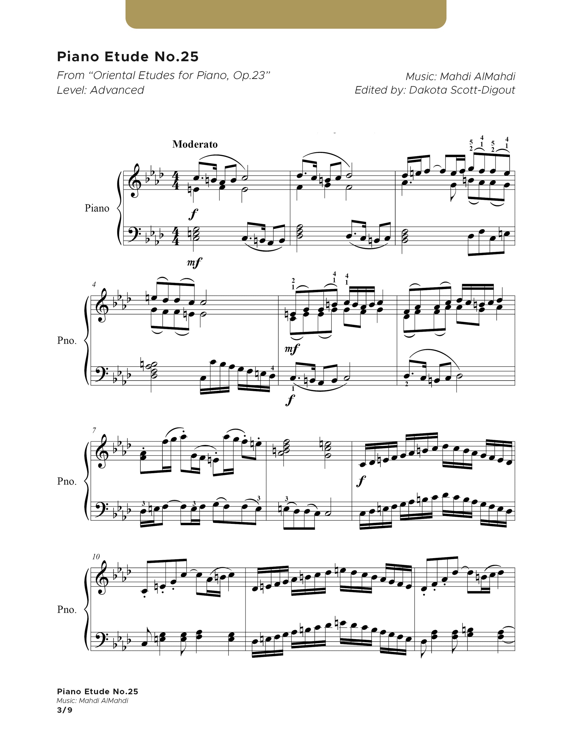 Piano Etude No.25