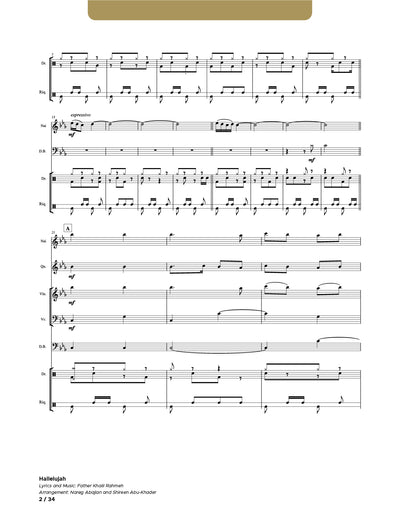 Hallelujah_SATB and Instruments (Conductor Score)