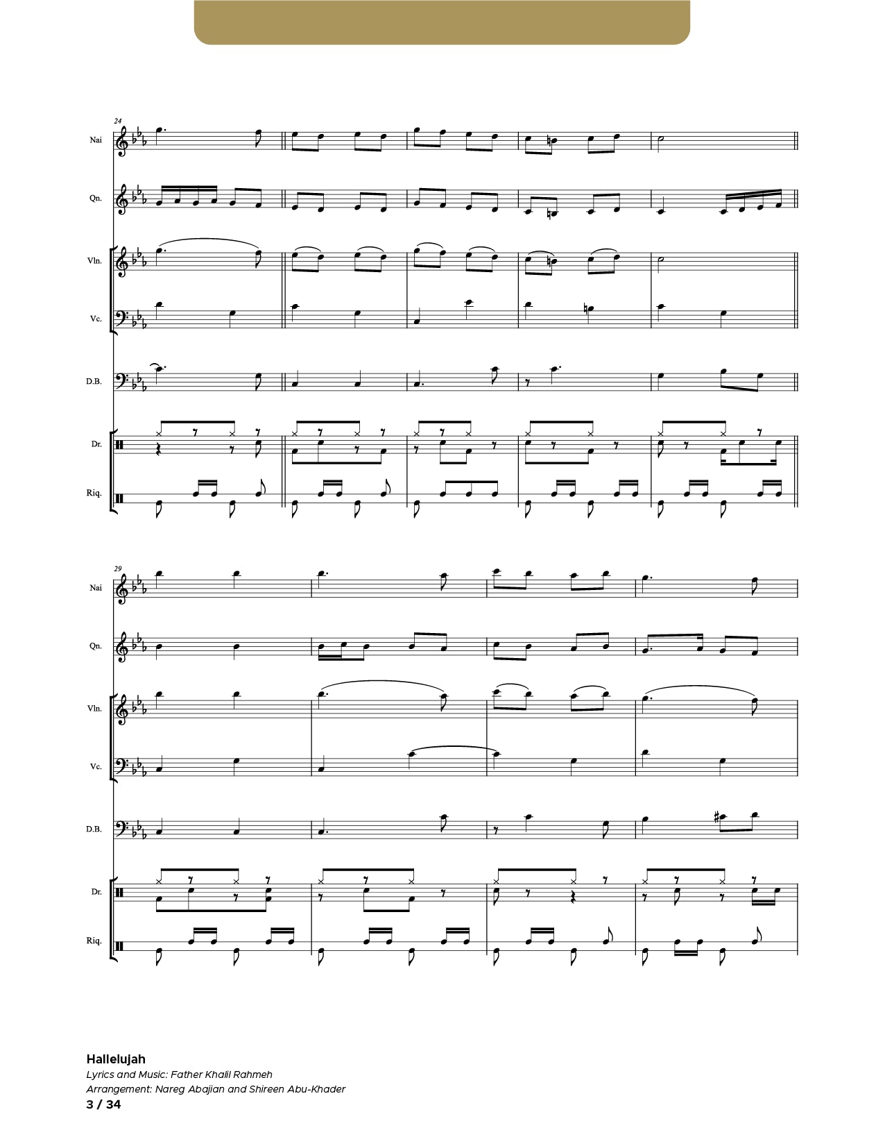Hallelujah_SATB and Instruments (Conductor Score)