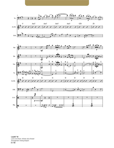 Laylet Id_SATB and Instruments (Conductor Score)