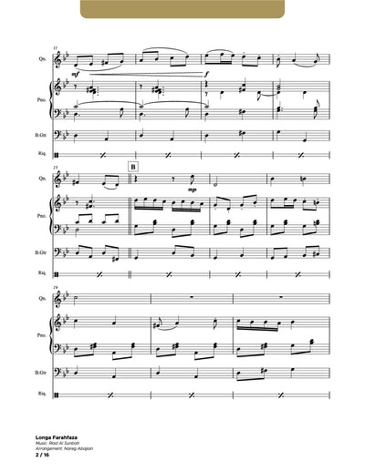 Longa Farahfaza_Qanun_Piano_Bass Guitar_Riq