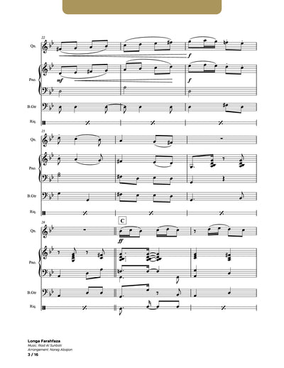Longa Farahfaza_Qanun_Piano_Bass Guitar_Riq