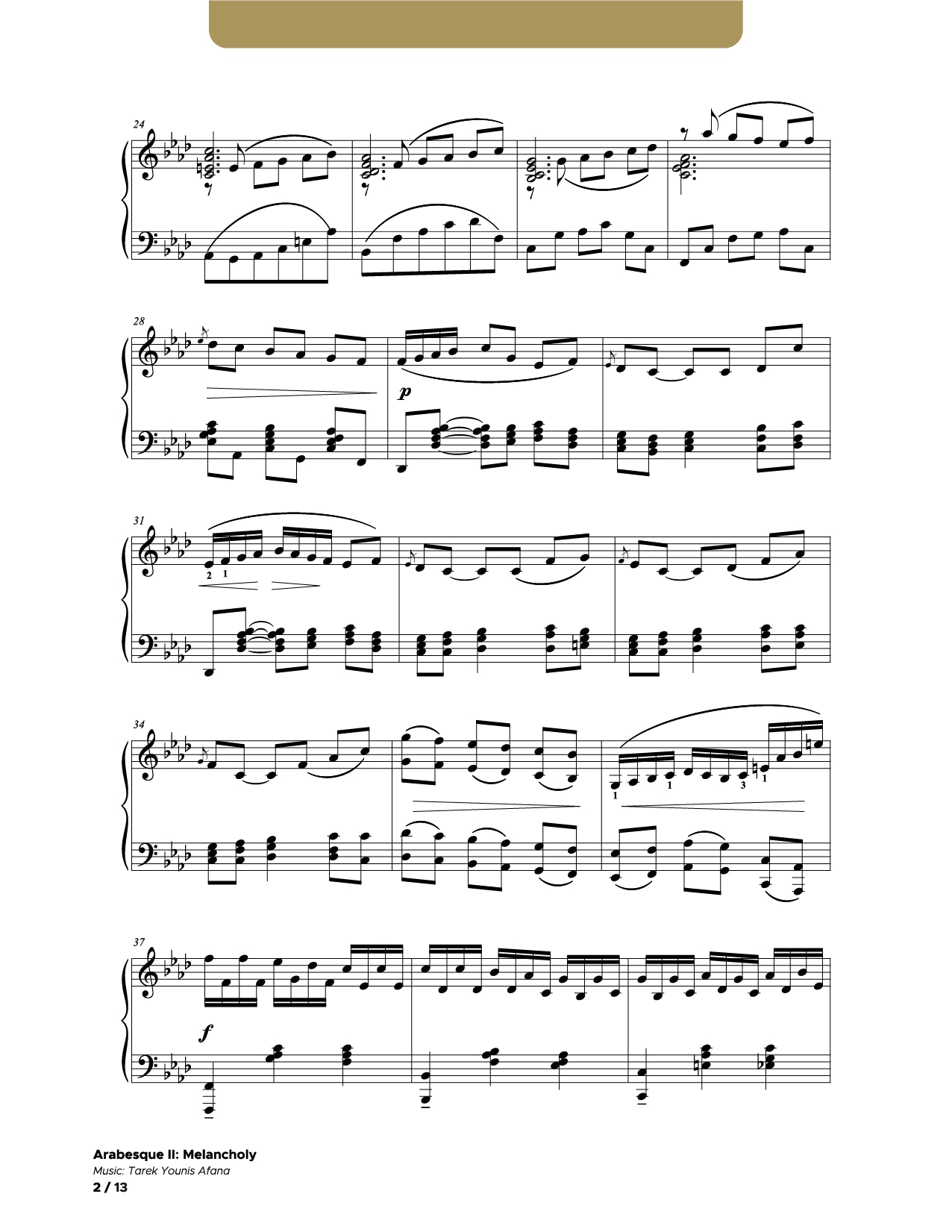 Arabesque II: Melancholy