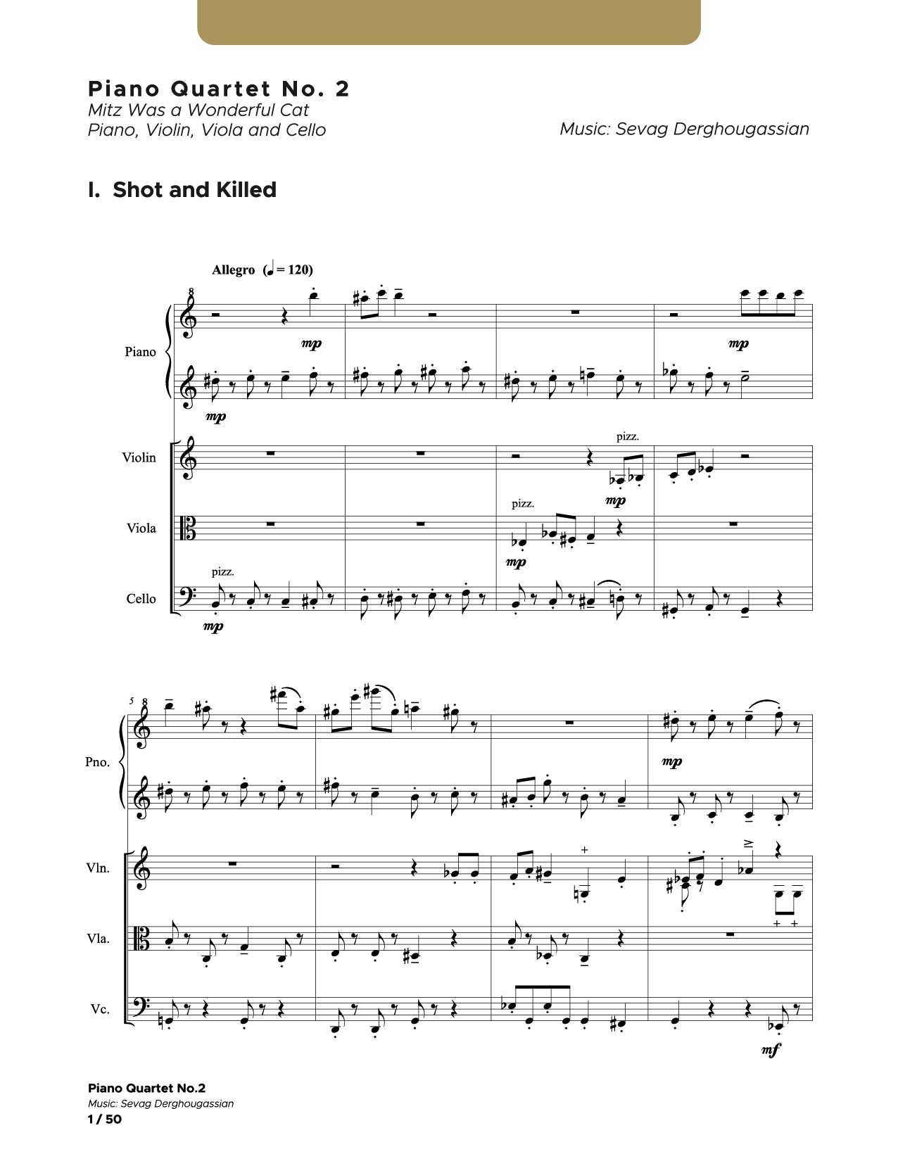 Piano Quartet No. 2_Opus 33