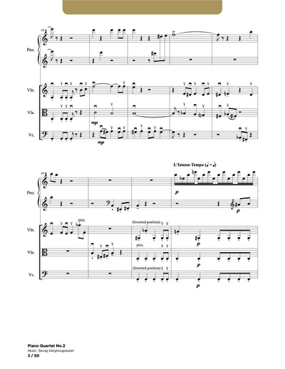 Piano Quartet No. 2_Opus 33 - Dozan World