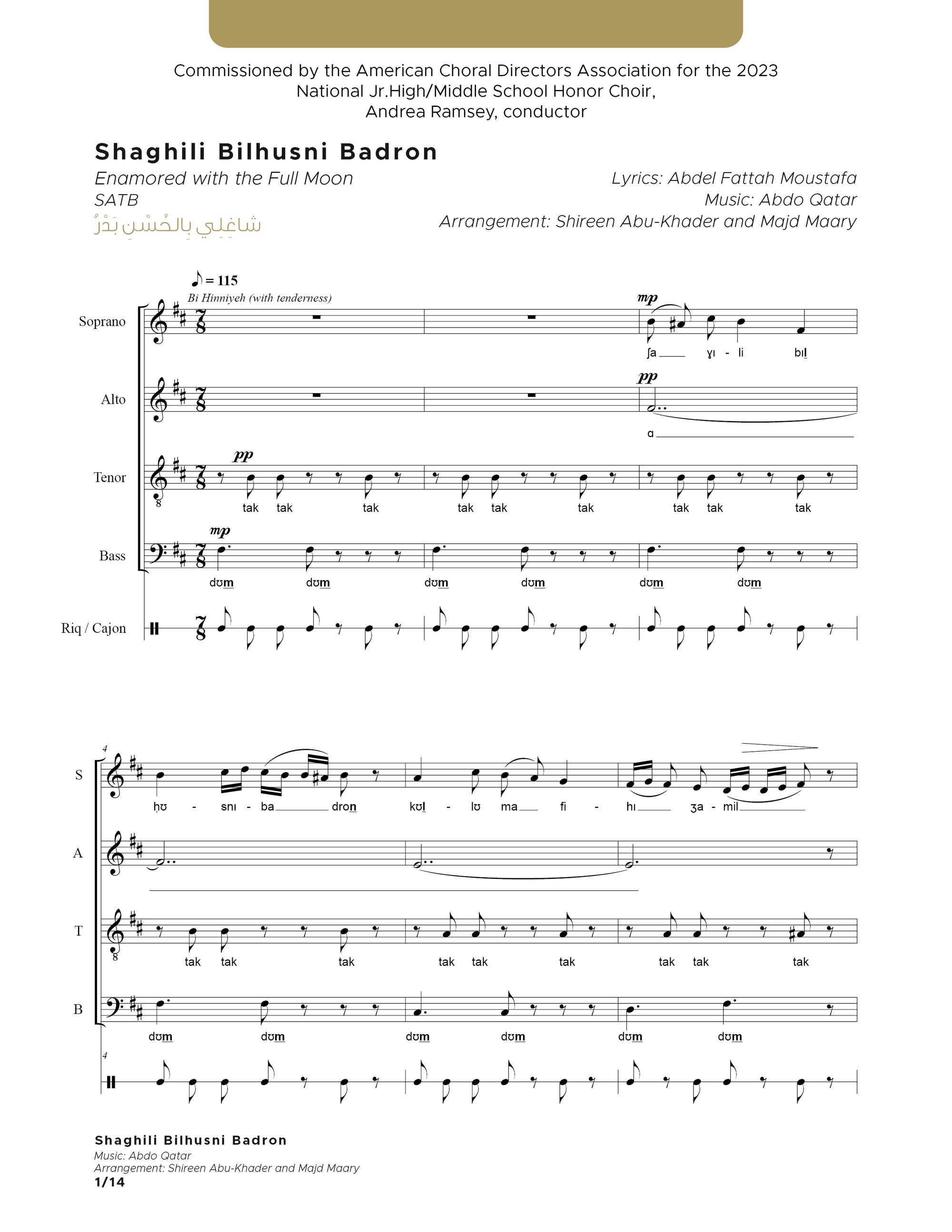 Shaghili Bilhusni Badron SATB