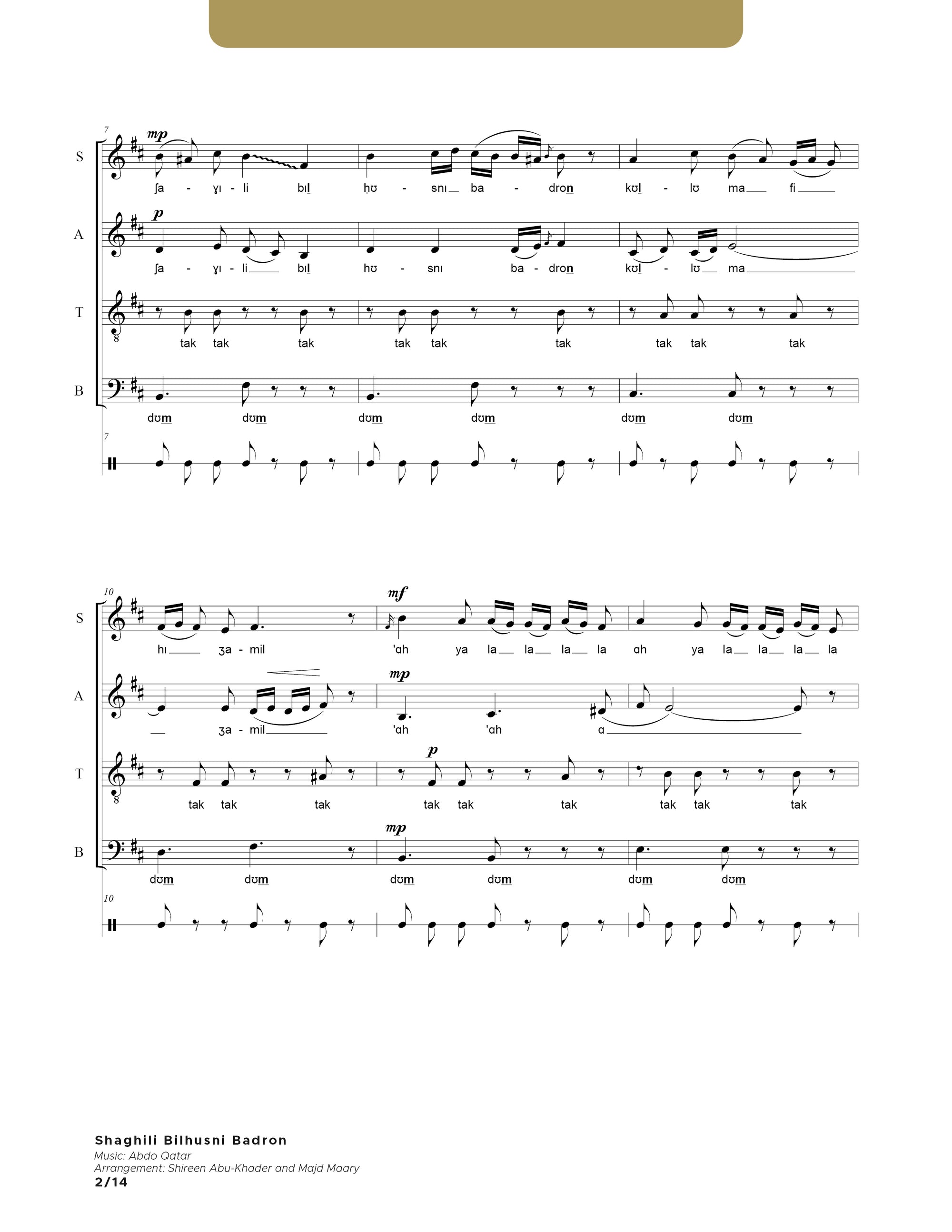 Shaghili Bilhusni Badron SATB