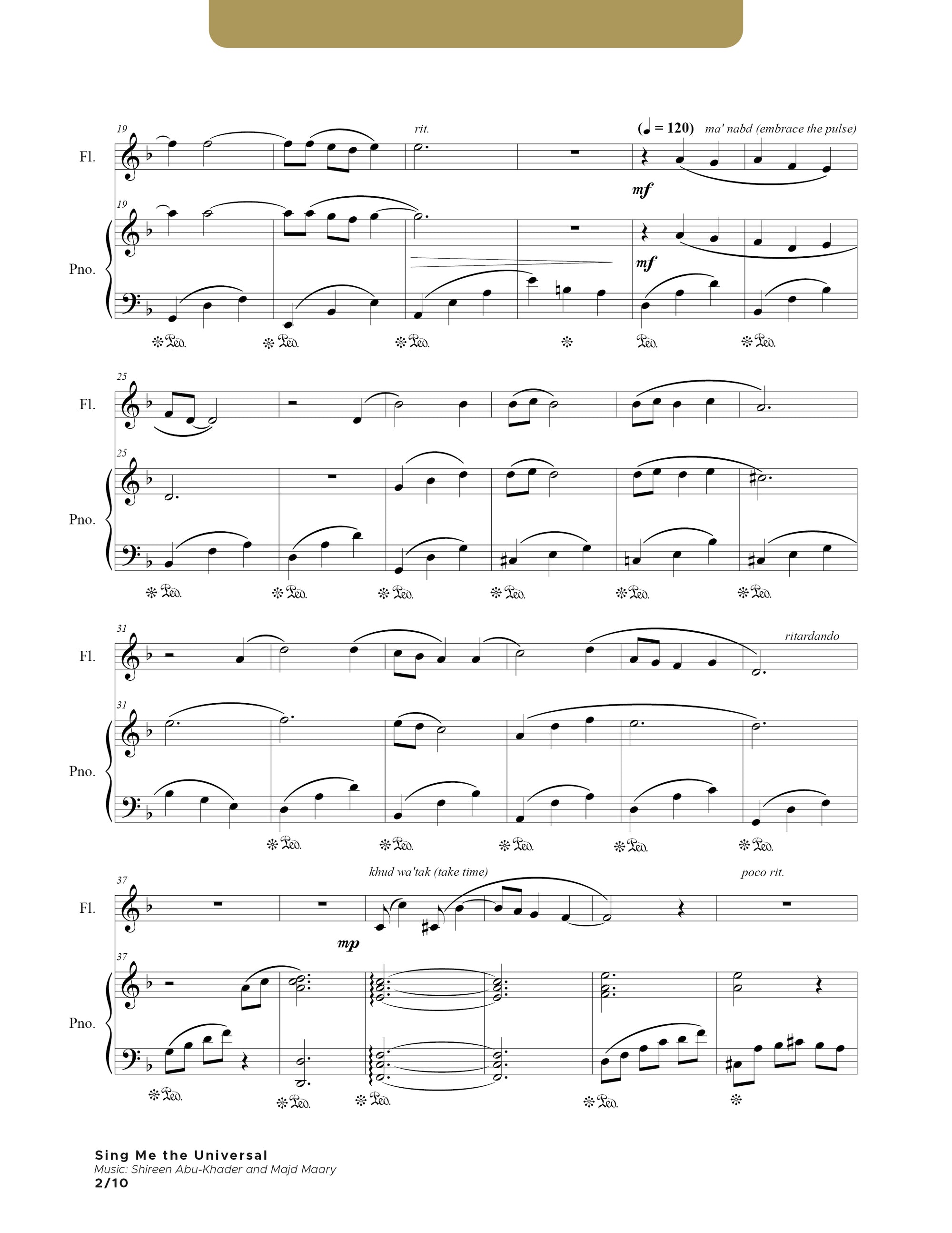 Sing Me the Universal - Flute