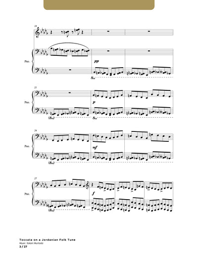 Toccata on a Jordanian Folk Tune