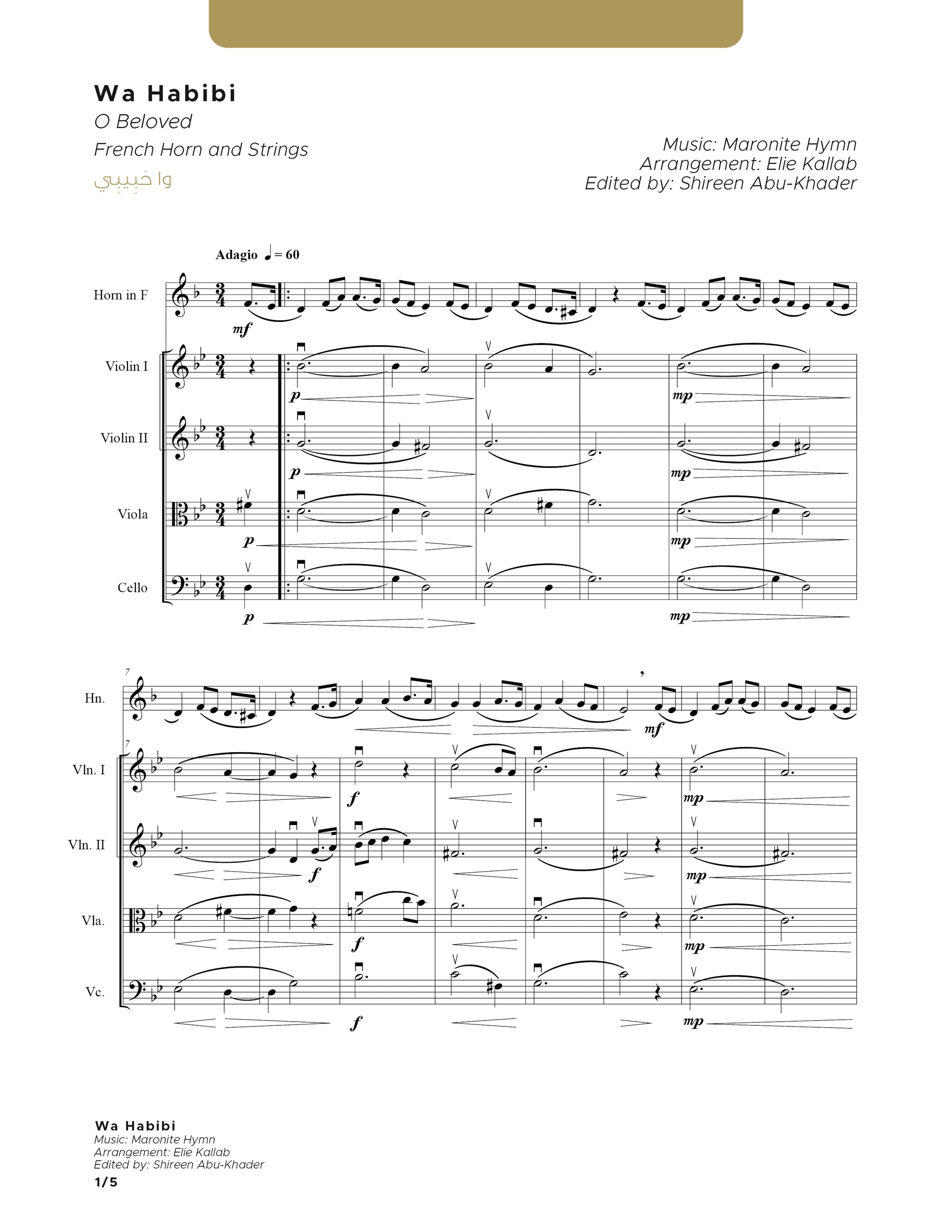 Wa Habibi - French Horn