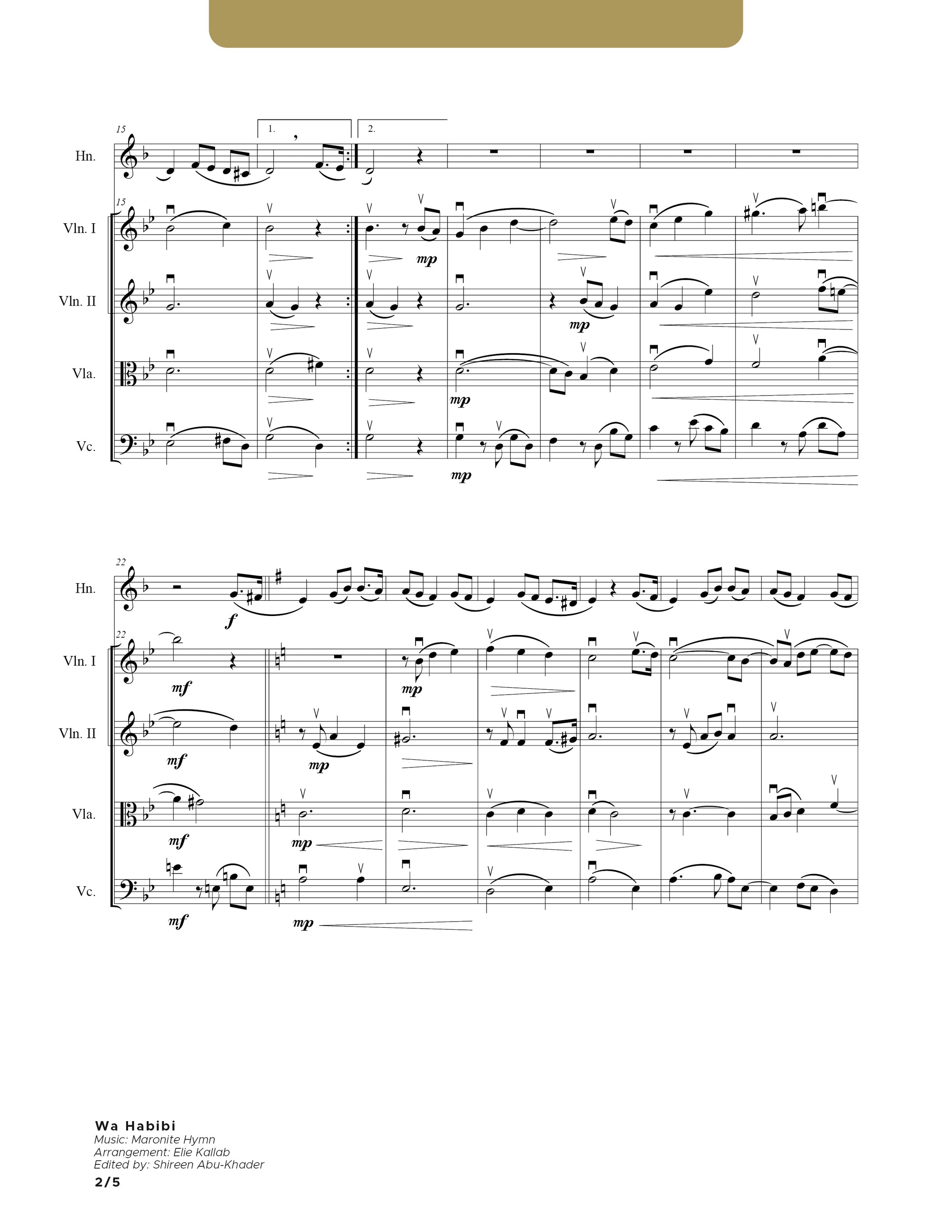 Wa Habibi - French Horn