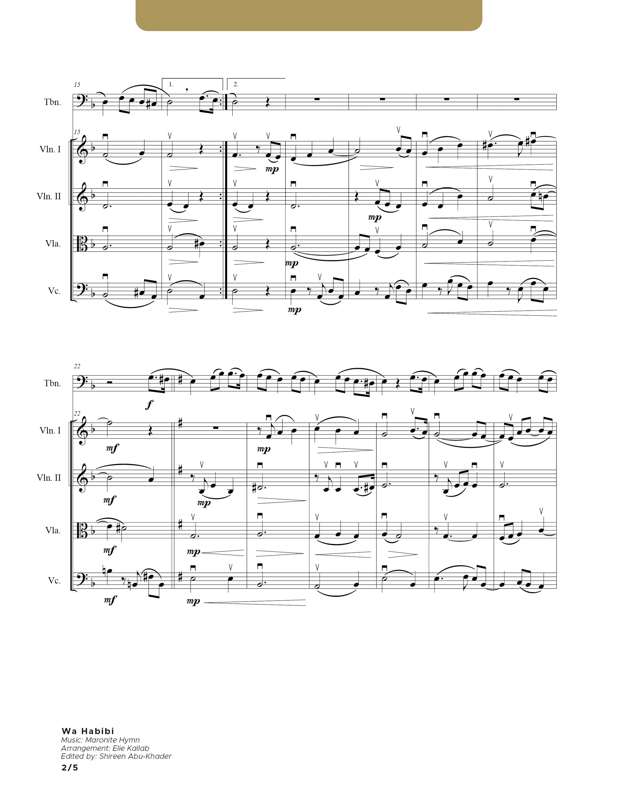 Wa Habibi - Trombone