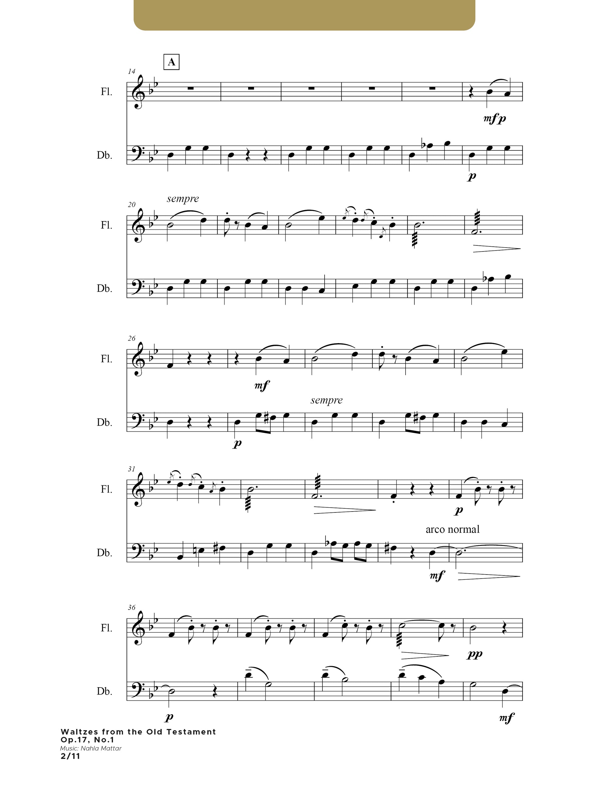 Waltzes from the Old Testament