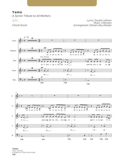 Yamo SATB - with instruments - (Choral score)