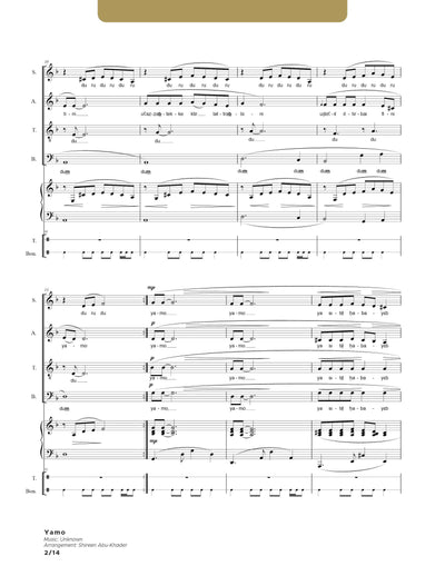 Yamo SATB - Piano & Percussion