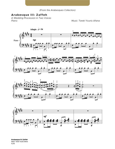 Arabesque III: Zaffeh
