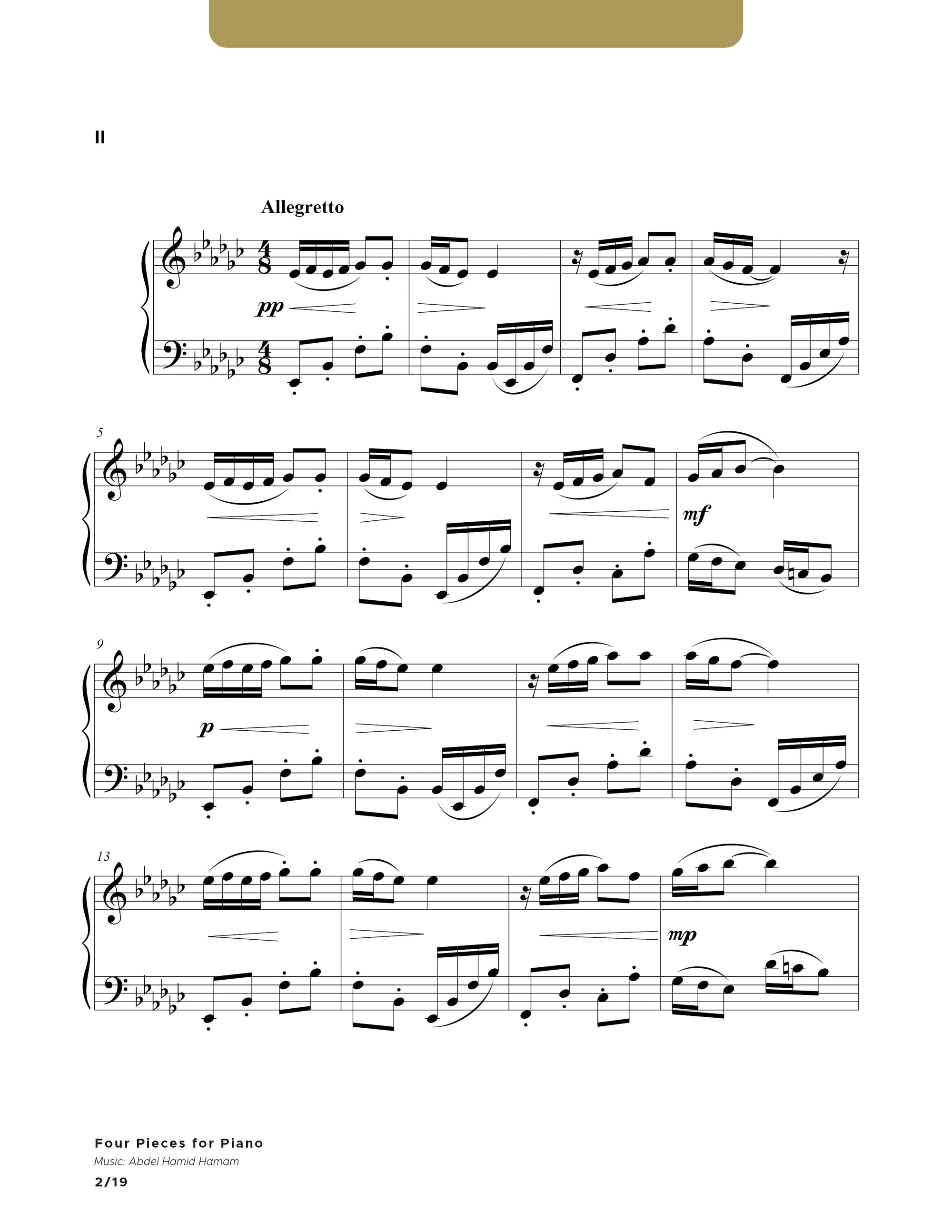 Four Pieces for Piano